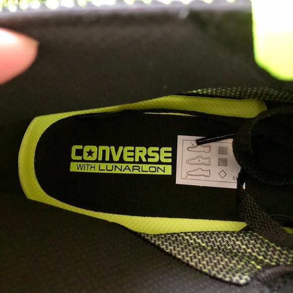 NIB Converse Chucks II Hi Top Volt Green Sneakers - Picture 7 of 7